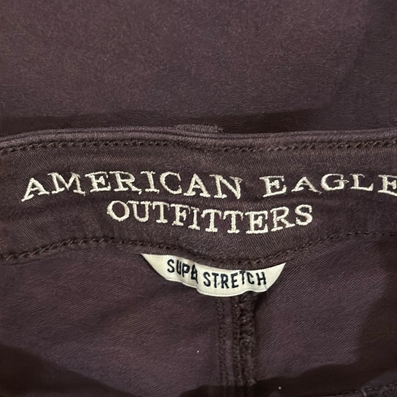 American Eagle outfitters high rise Jegging Crop super stretch Plum - Picture 3 of 5